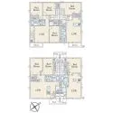 那須塩原市沓掛３丁目 I棟II棟間取図