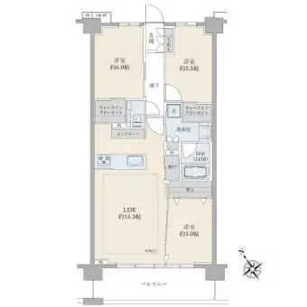 【５階・南西向き・３ＬＤＫ】ペット飼育可（細則あり）大切なペットと暮らせます。
