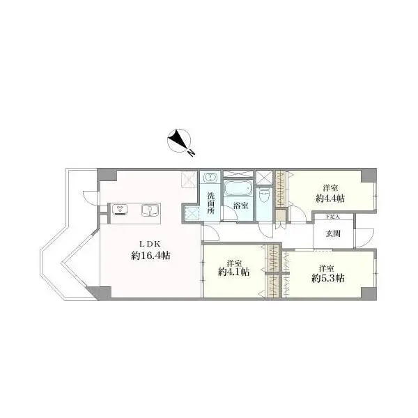 バームハイツ西葛西 間取図