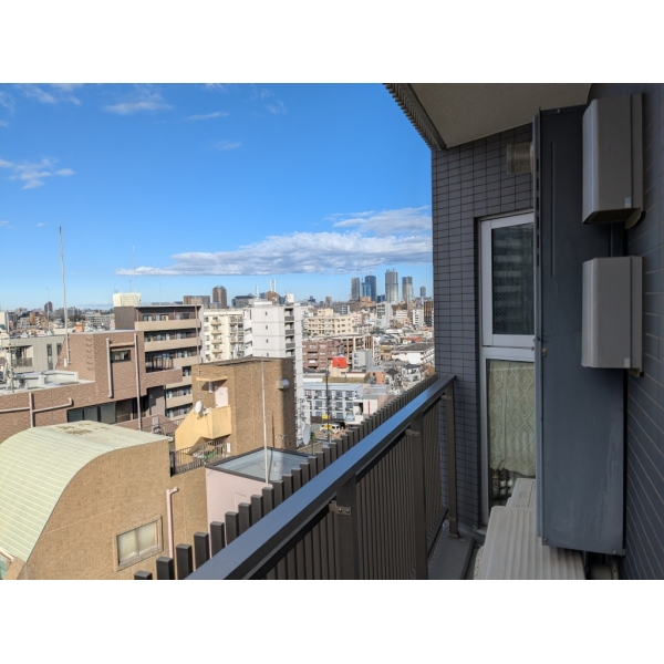 パークハウス市谷柳町 西側バルコニー