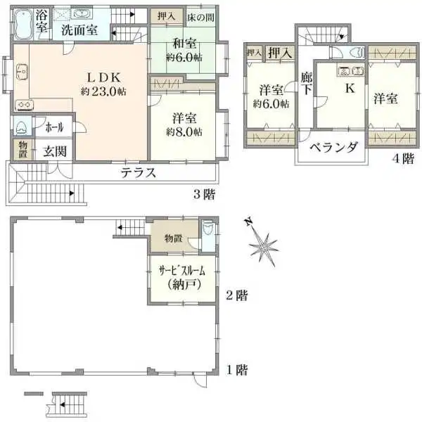 市川市大和田５丁目 間取図