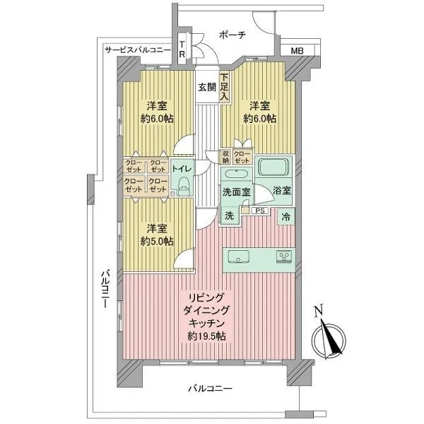 グランノエル南町田 間取図