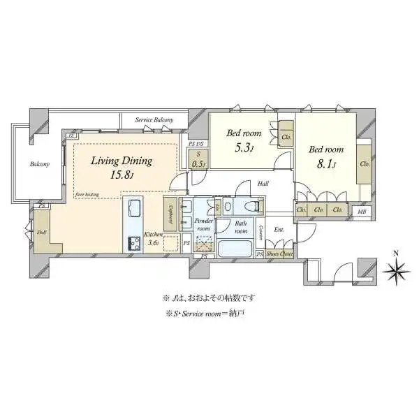 Ｂｒｉｌｌｉａ高輪Ｔｈｅ　Ｈｏｕｓｅ 間取図