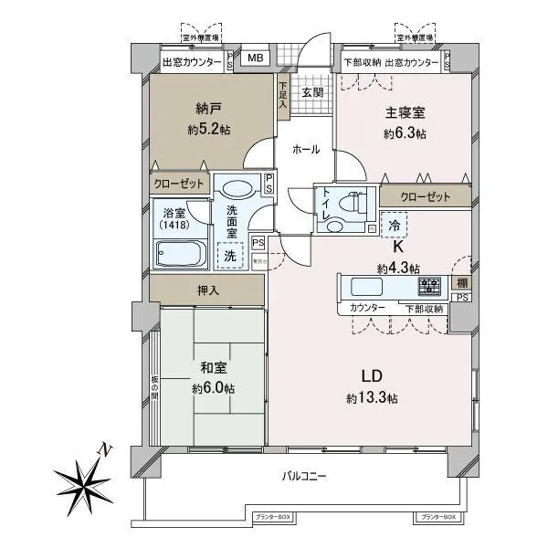 アーバンビュー夙川霞町 間取図