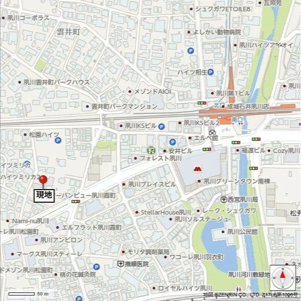 アーバンビュー夙川霞町 地図