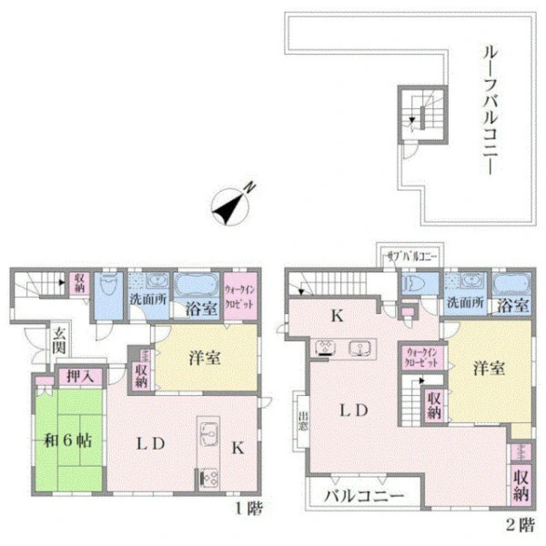 横浜市鶴見区北寺尾６丁目 間取図