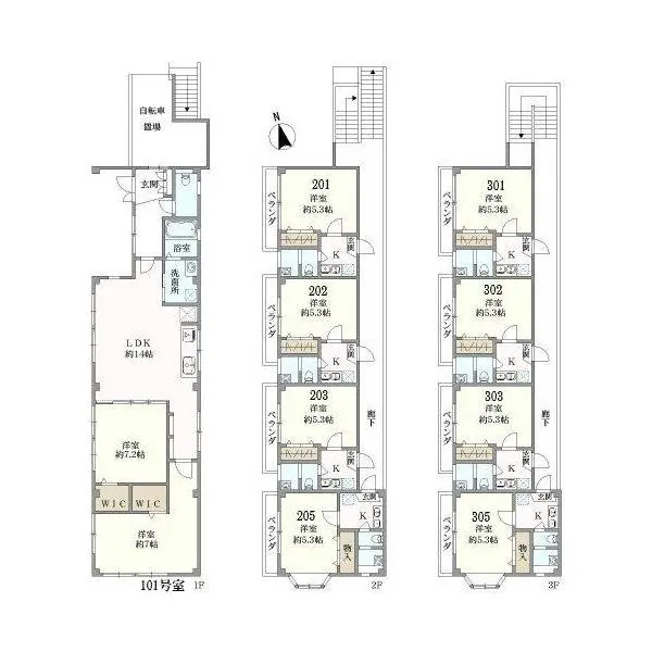 杉並区阿佐谷北６丁目 間取図