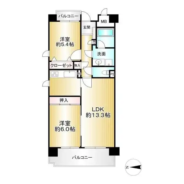 グランドメゾン松屋町 間取図