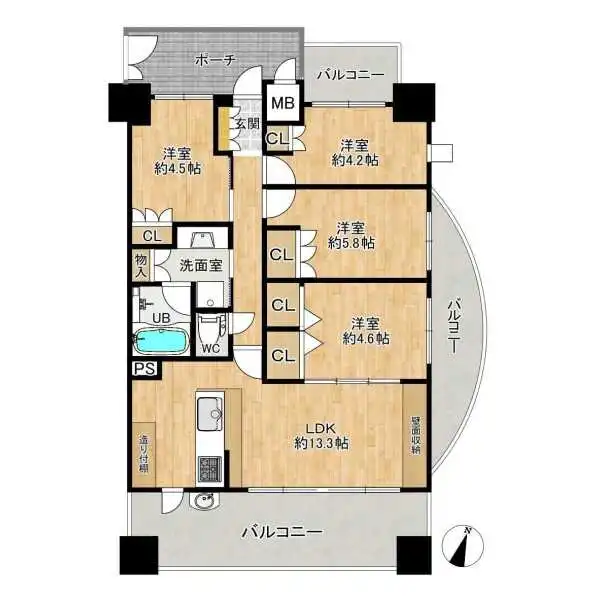 アンビエント今里駅前 間取図