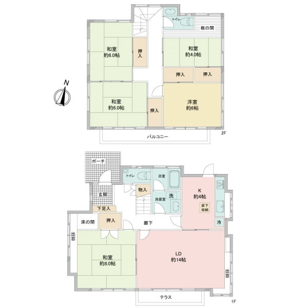 東村山市萩山町４丁目 間取図