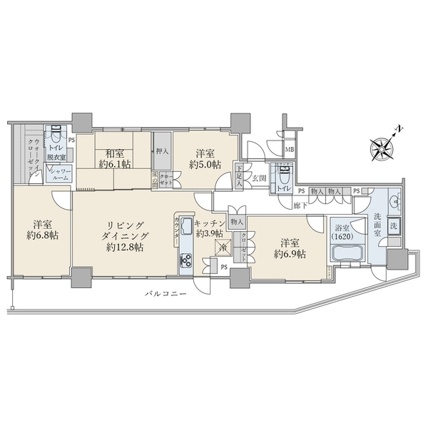 ルネライラタワー船橋 間取図
