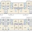 那須塩原市南町 A棟間取図〔2LDK×8戸〕