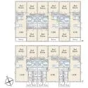 那須塩原市南町 B棟間取図〔2LDK×3戸・3LDK×3戸〕
