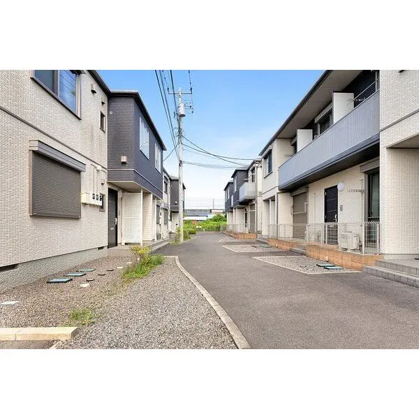 那須塩原市南町 A棟とB棟C棟の通路