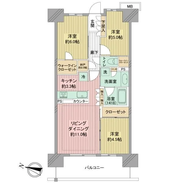 グランアリーナレジデンス 間取図