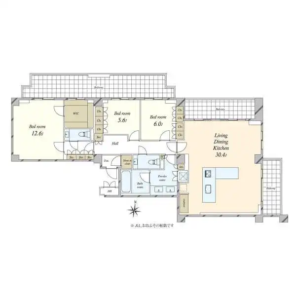 元麻布パークハウス 間取図