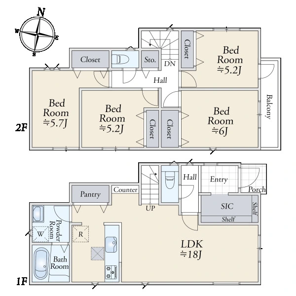 横浜市港南区笹下２丁目 間取図