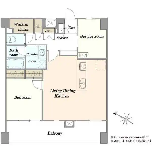 ウィズウィース渋谷神南Ｎ棟 間取図