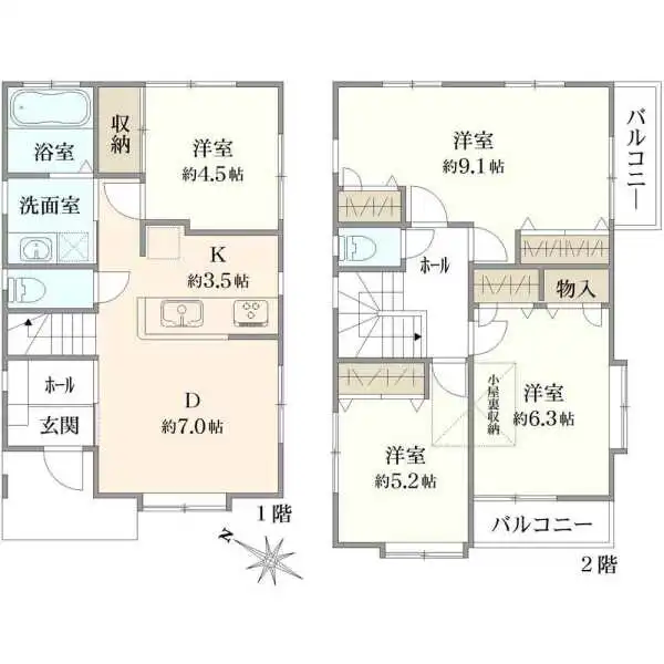 大和市下鶴間２丁目 間取図