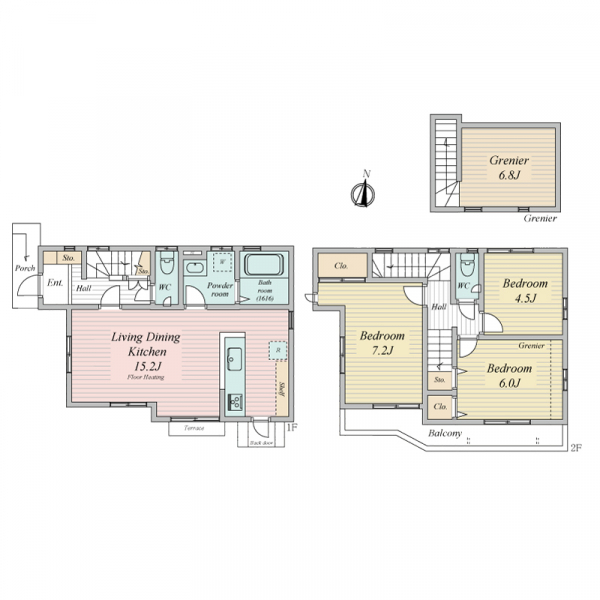 立川市若葉町４丁目 間取図
