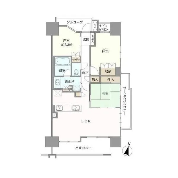 ヴェリテ帝塚山万代 間取図