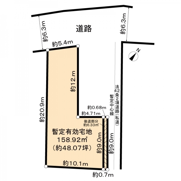 北区志茂２丁目 区画図