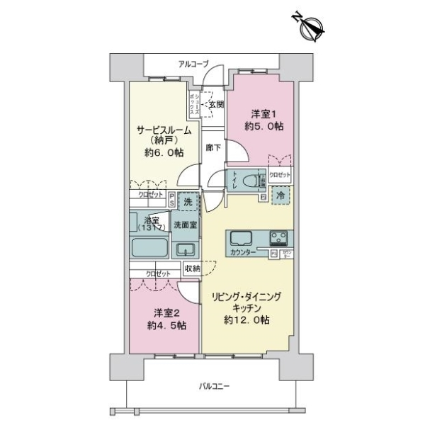 ワコーレ兵庫駅前アニバース 間取図
