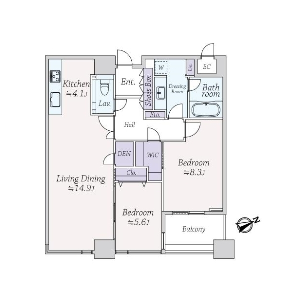 パークコート赤坂ザタワー 間取図