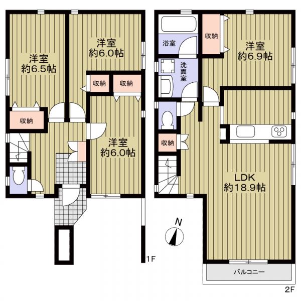名古屋市守山区野萩町 間取図