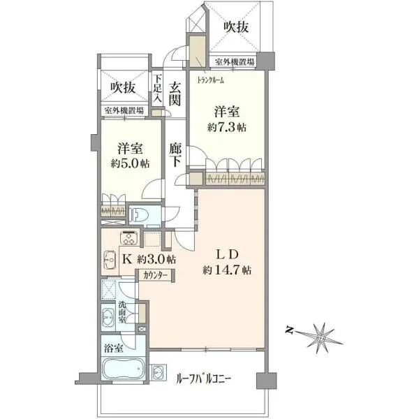 ファミール葉山シーガレリア 間取図