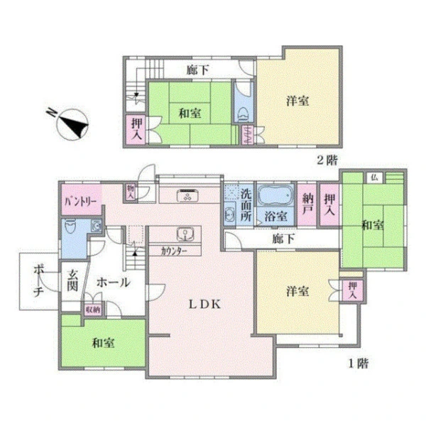 藤沢市鵠沼松が岡５丁目 間取図