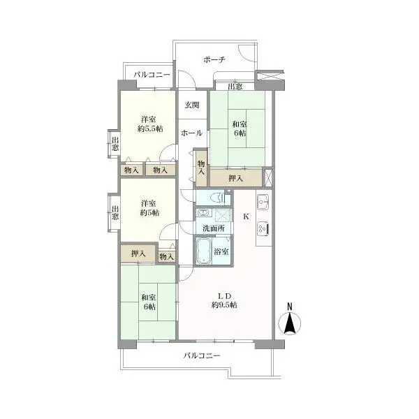 プロムナーデ関目２１号棟 間取図