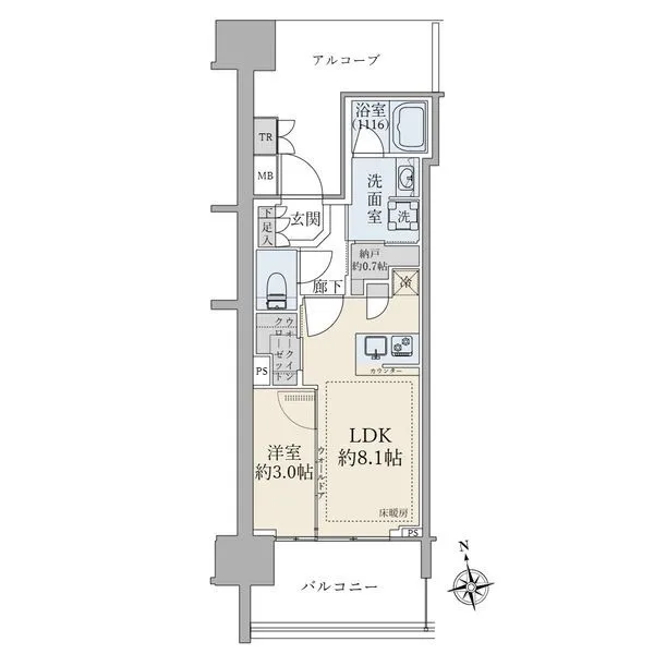 藤沢ザ・タワー 間取図