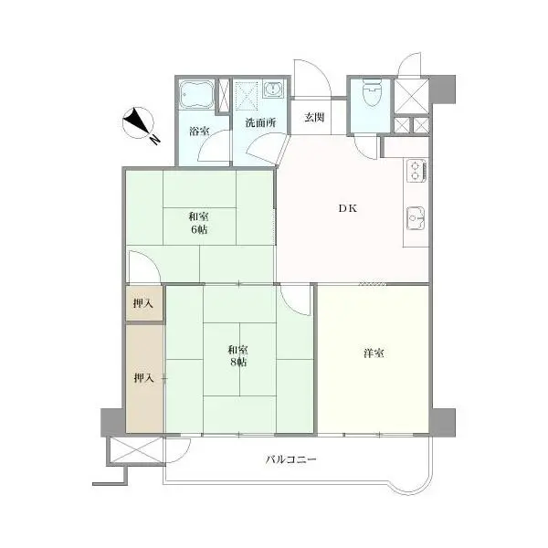 自由ヶ丘バロンズコート 間取図