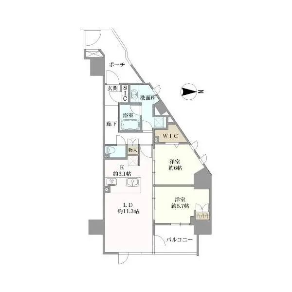 ヴェレーナグラン横濱井土ヶ谷 間取図