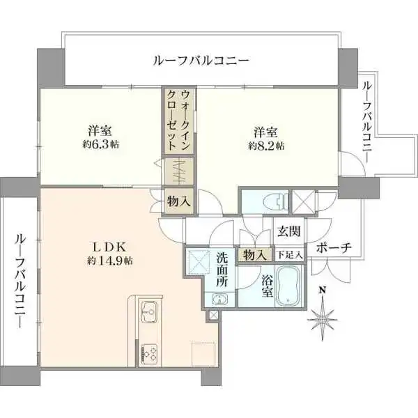 モリス綾瀬 間取図