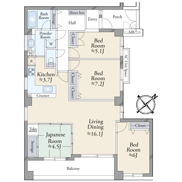 ライツ鶴見ガーデンヒルズ 間取図