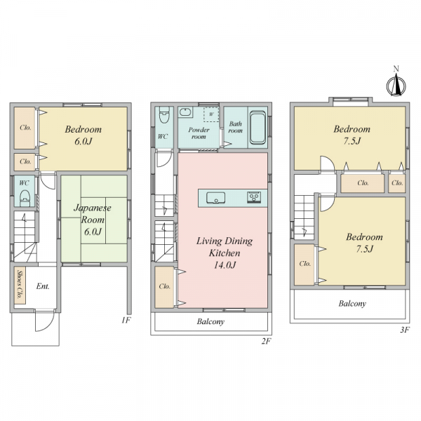 東大阪市中新開１丁目 間取図