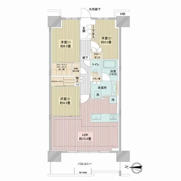 ガーデングランデ横浜戸塚エアリーグランデ 間取図