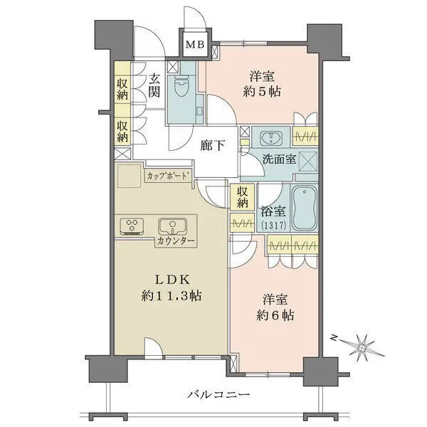 音羽パークハウス 間取図