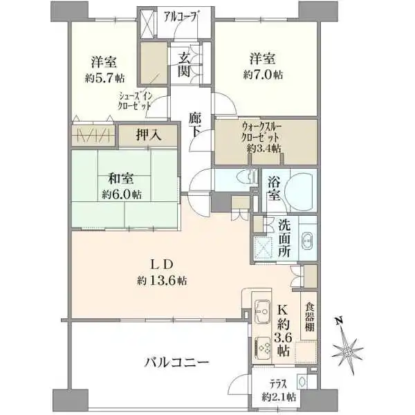 プロムナード大宮春野Ｂ棟２番館 間取図