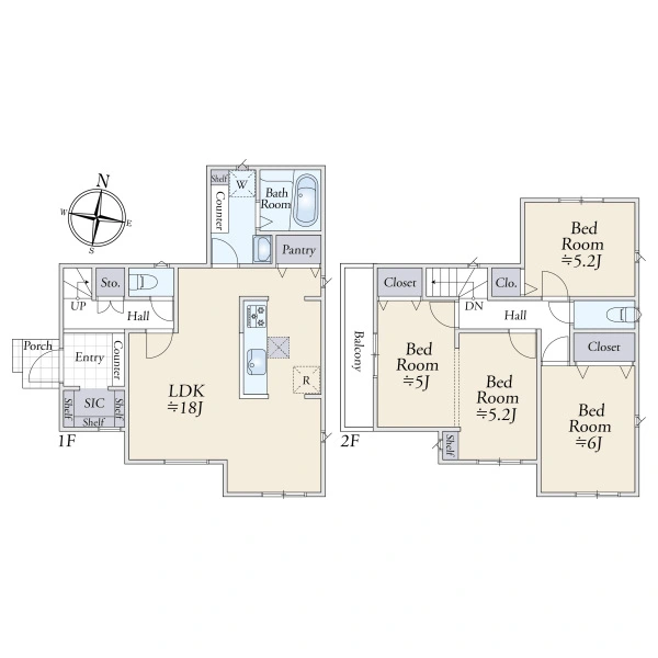 横浜市港南区笹下２丁目 間取図
