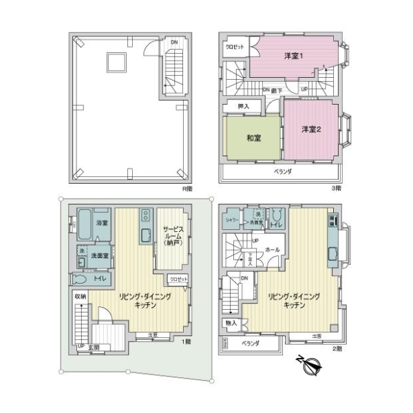 墨田区文花１丁目 間取図