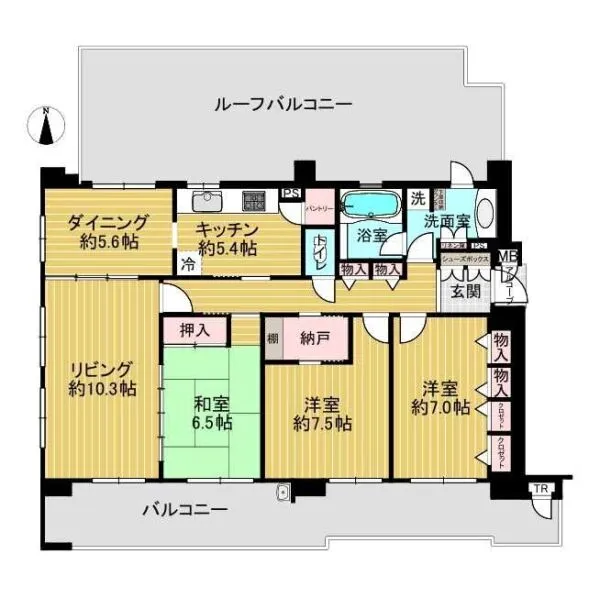 アルカディーナ西大寺 間取図
