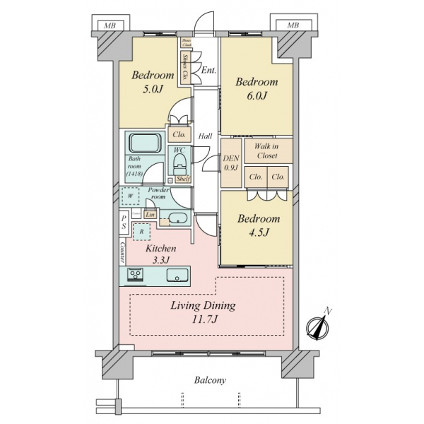 プレシス柏の葉キャンパス 間取図