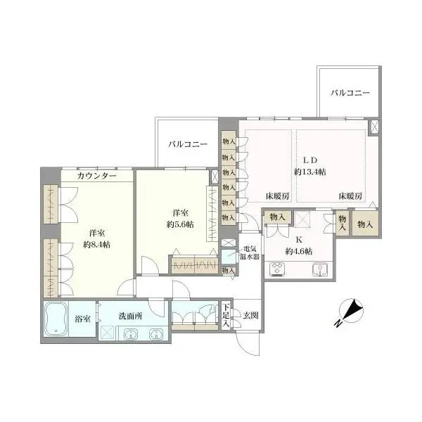 フォルム上池台 間取図