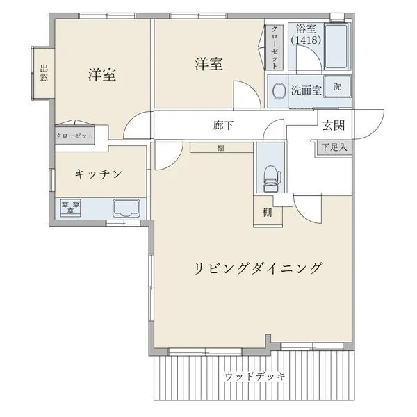 藤和シティホームズ津田沼 ２ＬＤＫ＋トランクルーム