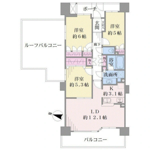 ヨコハマアイランドガーデン 間取図