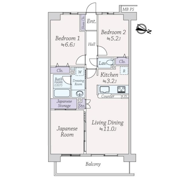 ライオンズガーデン横濱寺尾オークステージ 間取図