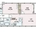 ミッドガーデン赤坂氷川 間取図